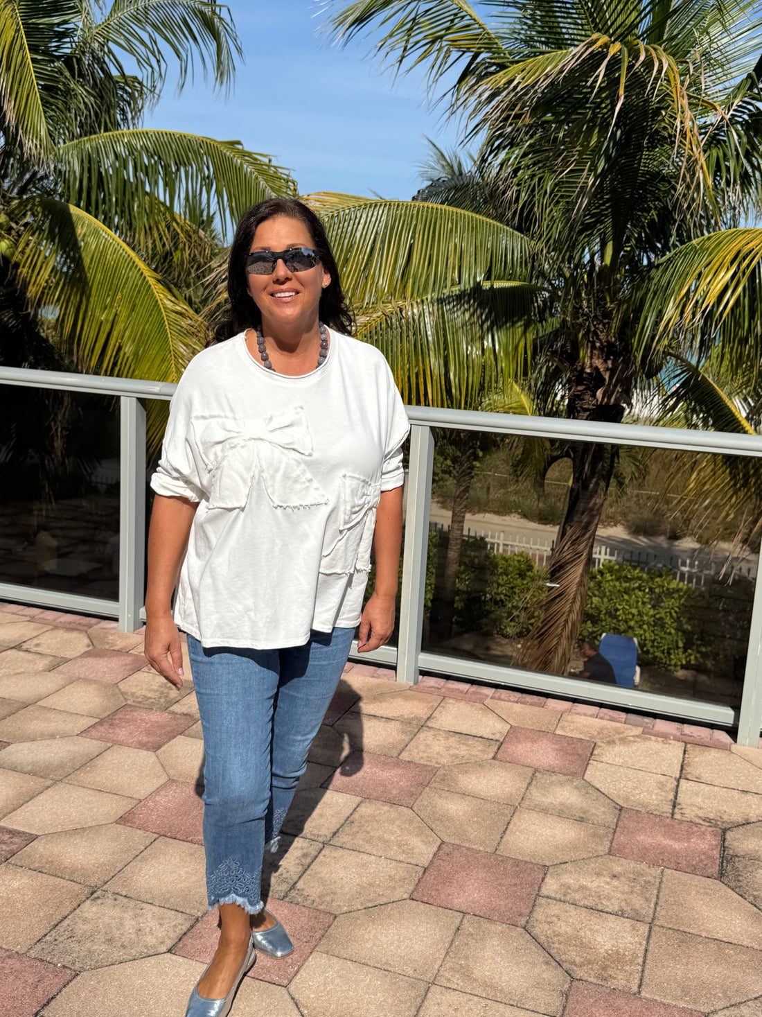 Style 1022 Double-Bow Statement Sweatshirt