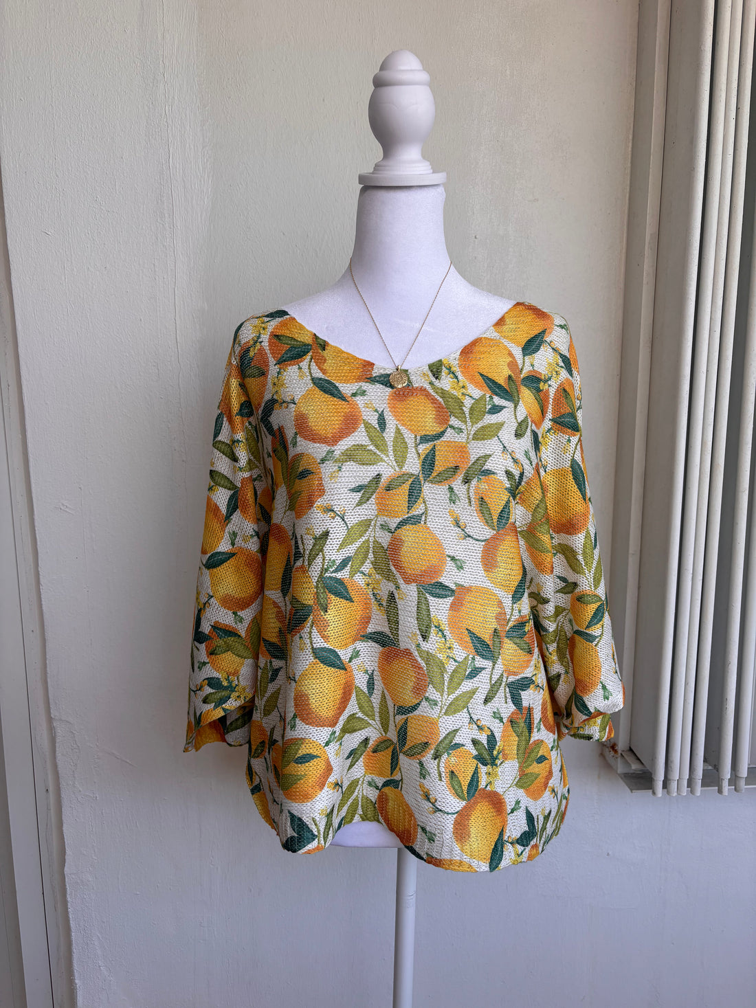 Style 1142 Lemon Print Sweater