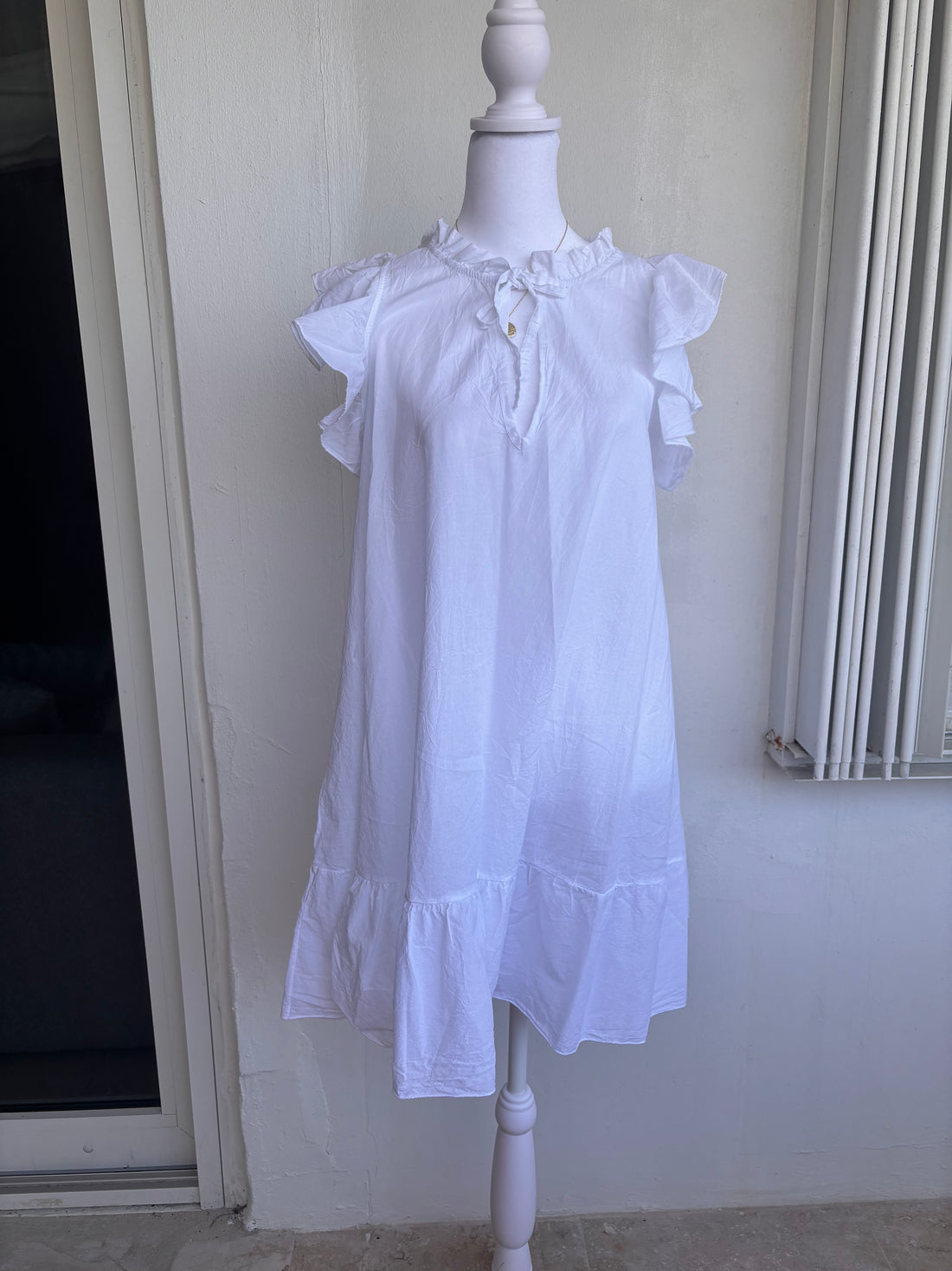 Style 1154 Ruffle sleeve babydoll dress