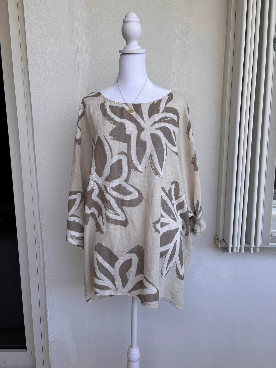 Style 1175 Painted Floral Tunic